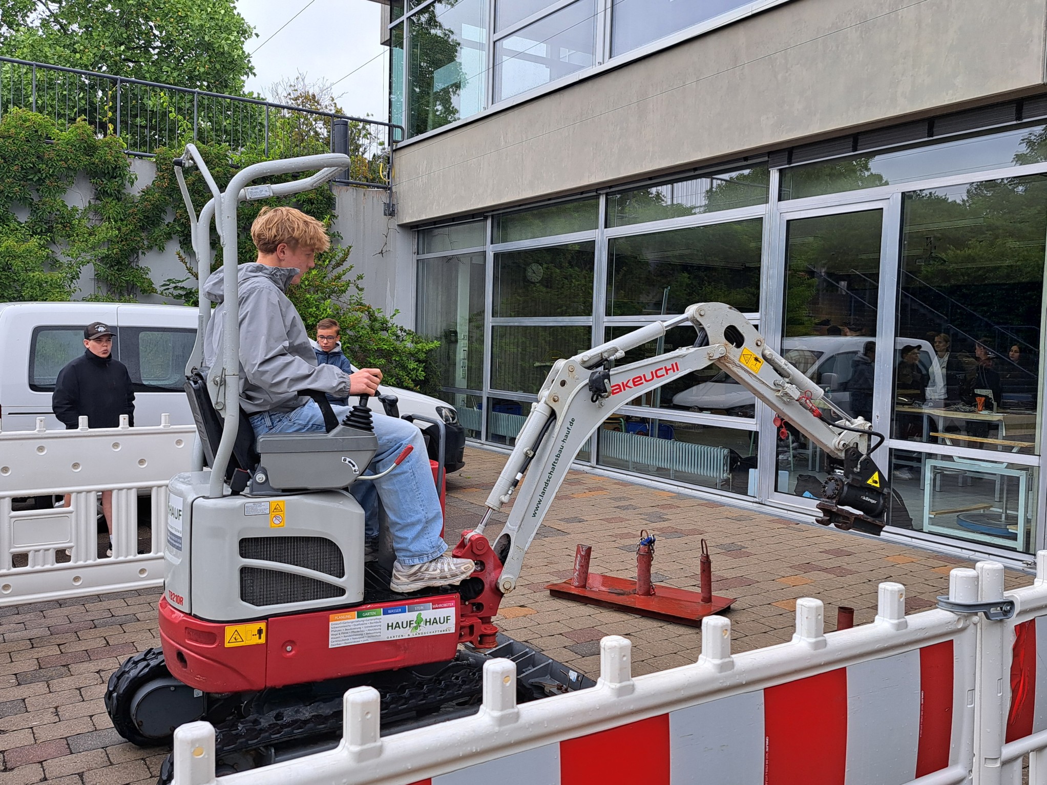 Arbeiten mit dem Minibagger